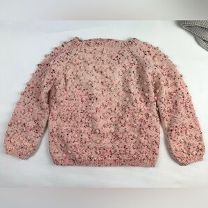 6-7 Misha and puff dusty rose confetti popcorn sweater